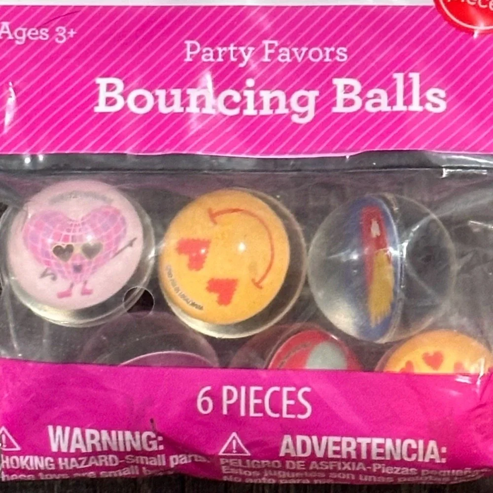 💞 New Set of 6 Colorful Bouncing Balls Party Favors